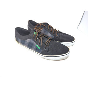 Tony Hawk Black Sneakers Mens Shoes Size 13 M Plaid - fast shipping good cond